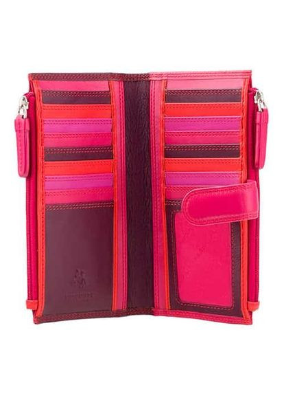 Кошелек женский из натуральной кожи английского бренда сливового цвета Visconti (336377537)