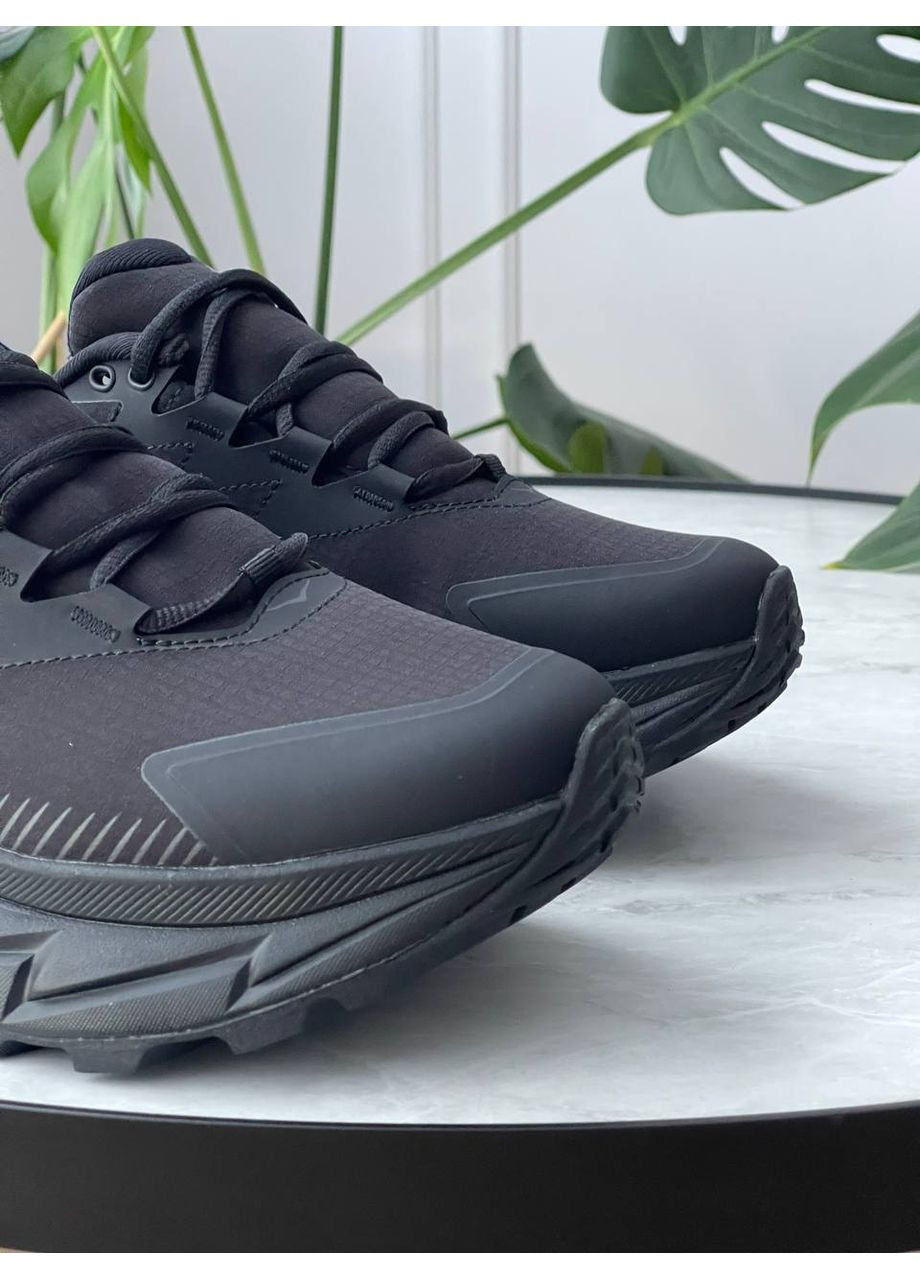 Чорні Осінні кросівки чоловічі hoka skyline-float x gore-tex black | хока скайлайн-флоат чорні No Brand