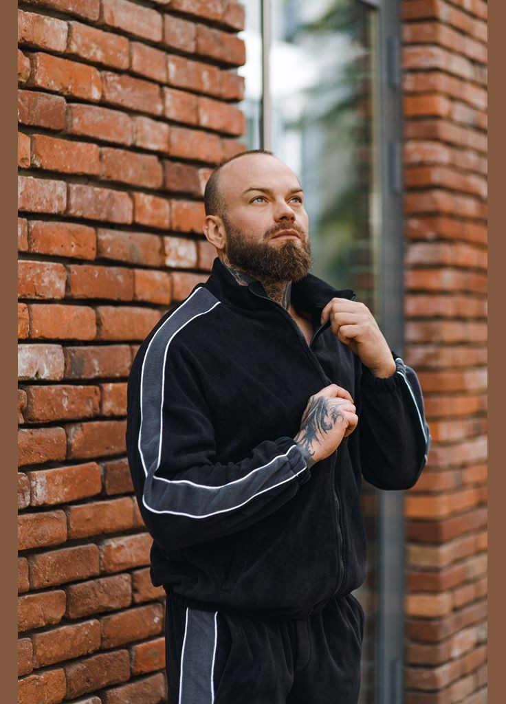 Костюм спортивный мужской ПРЕМИУМ ФЛИС No Brand спортивный костюм (303106099)