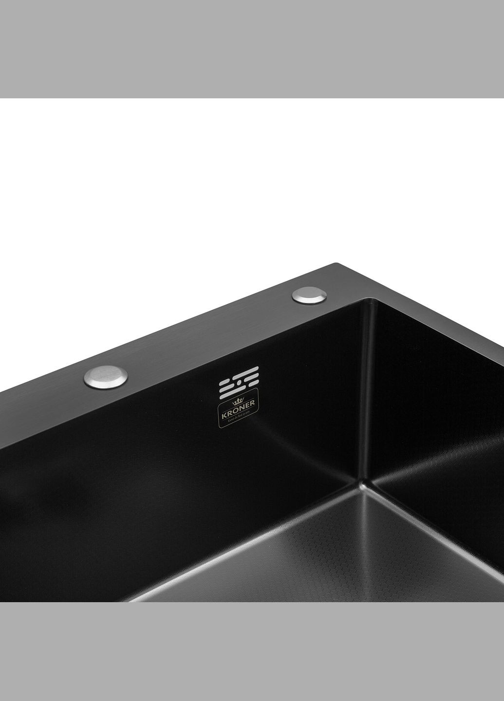 Комплект кухонної мийки KRP Derby - 60х50HM PVD (2,5/0,5 мм) Kroner (336935253)