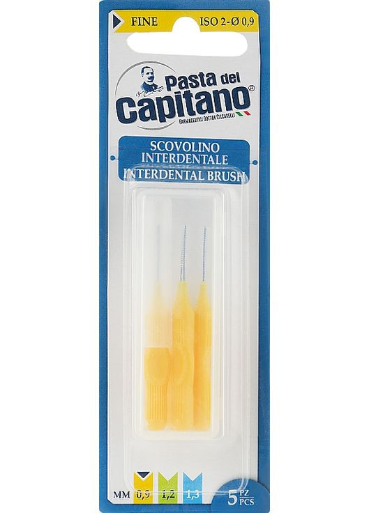 Interdental Brush Fine 0.9 mm - Interdental Brush Set, 5шт (838354-100365) Pasta del Capitano (368653792)