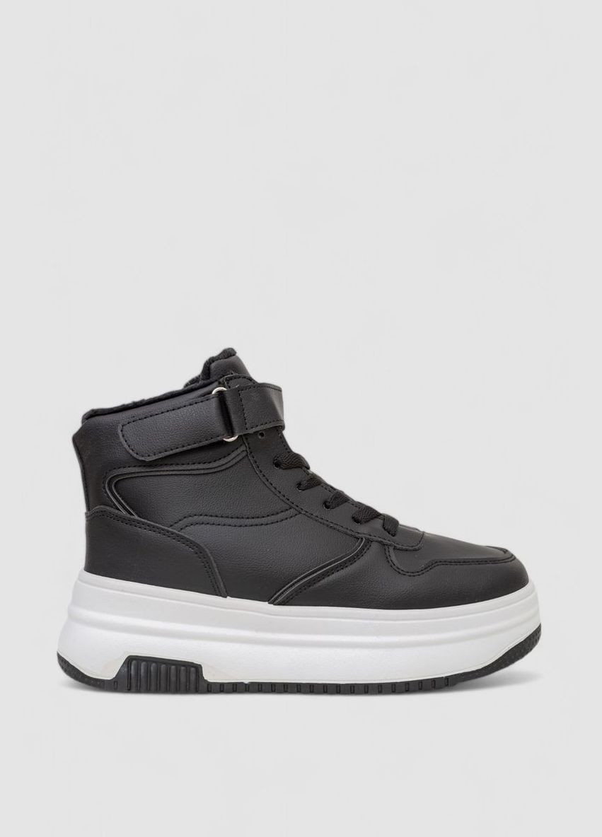 Кросівки жіночі зимові на хутрі Ager 248RAM04 чорно-білі демісезони (338370544)