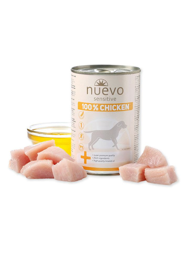 Консерва для собак з чутливим травленням SENSITIVE Chicken з куркою, 400 г (*) Nuevo (363839724)