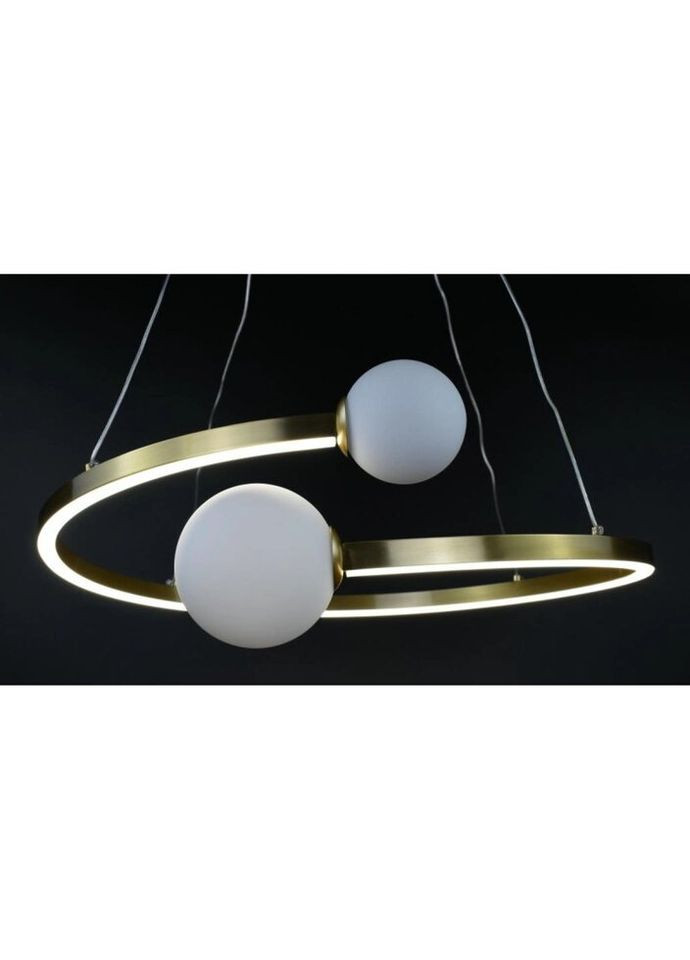 Люстра светодиодная подвесная LED светильник для квартиры на потолок лэд 26868 Латунь 40-150х80х80 см. Sunnysky (335974702)