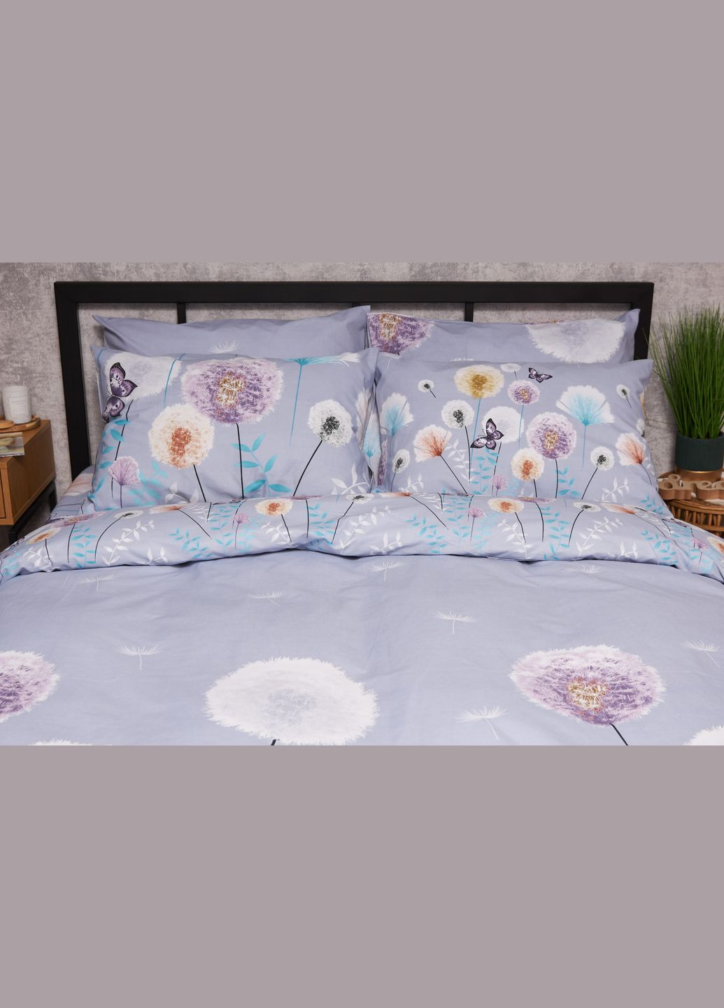 Комплект постільної білизни Бязь Gold Люкс «» King Size 220x240 наволочки 2х50х70 (MS-820005566) Moon&Star Dandelion Dreams (302973936)