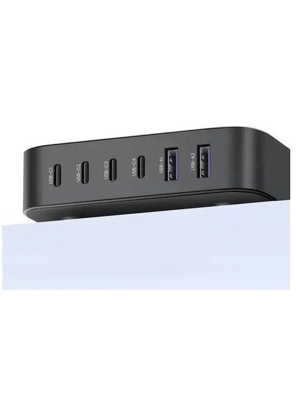 Зарядное устройство 200 ватт — максимальное CD271 6 портов 2U+4C 200W GaN Ugreen (303361267)