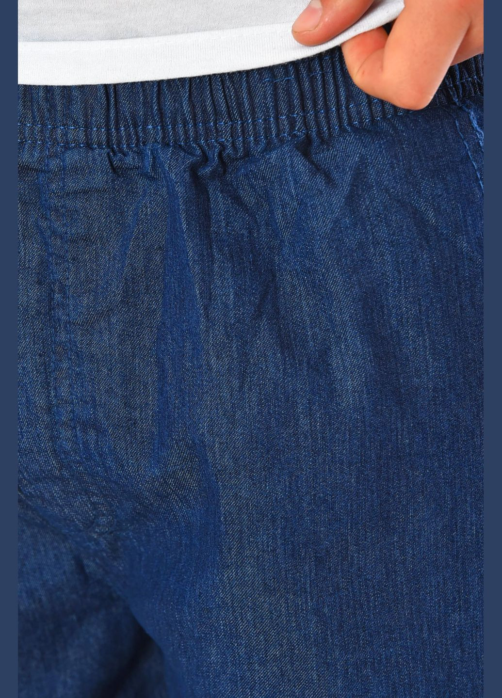 Бриджи мужские полубатальные синего цвета Let's Shop (329145111)