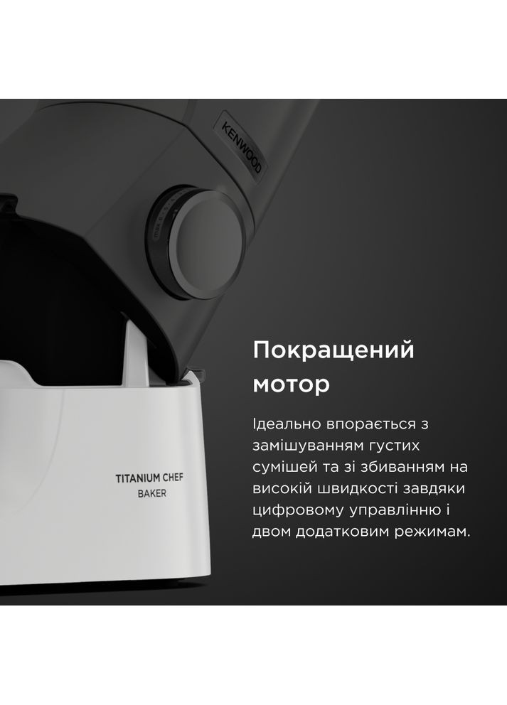 Кухонна машина Titanium Chef Baker KVC65.001WH Kenwood (306614284)