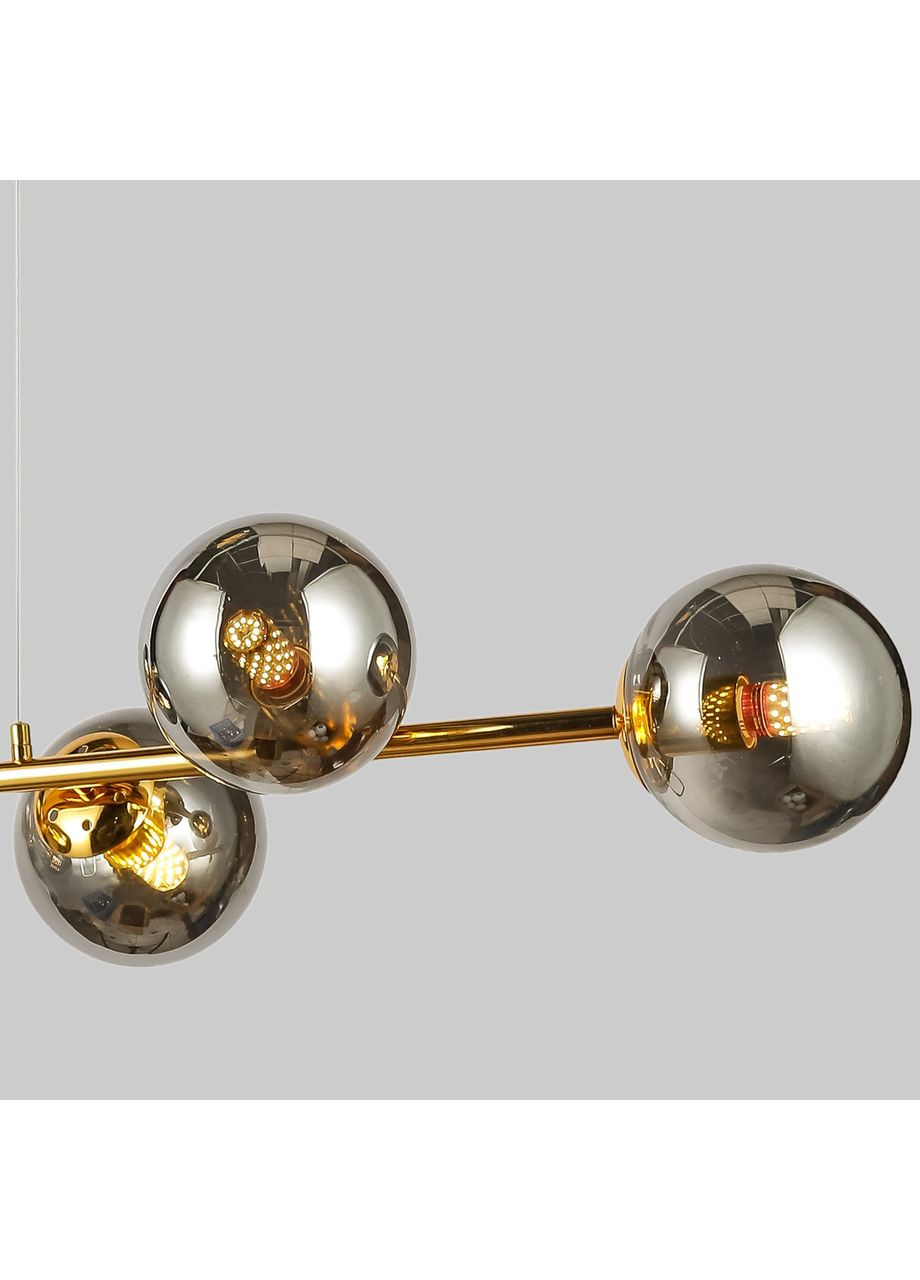 Золотая люстра длинная 115см на 6 ламп (84-1021-6 DDG+BK) No Brand (371645264)