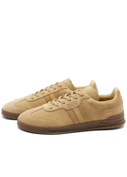 Бежеві снікерси Ralph Lauren HTR AERA-SK-HTL BONE SUEDE