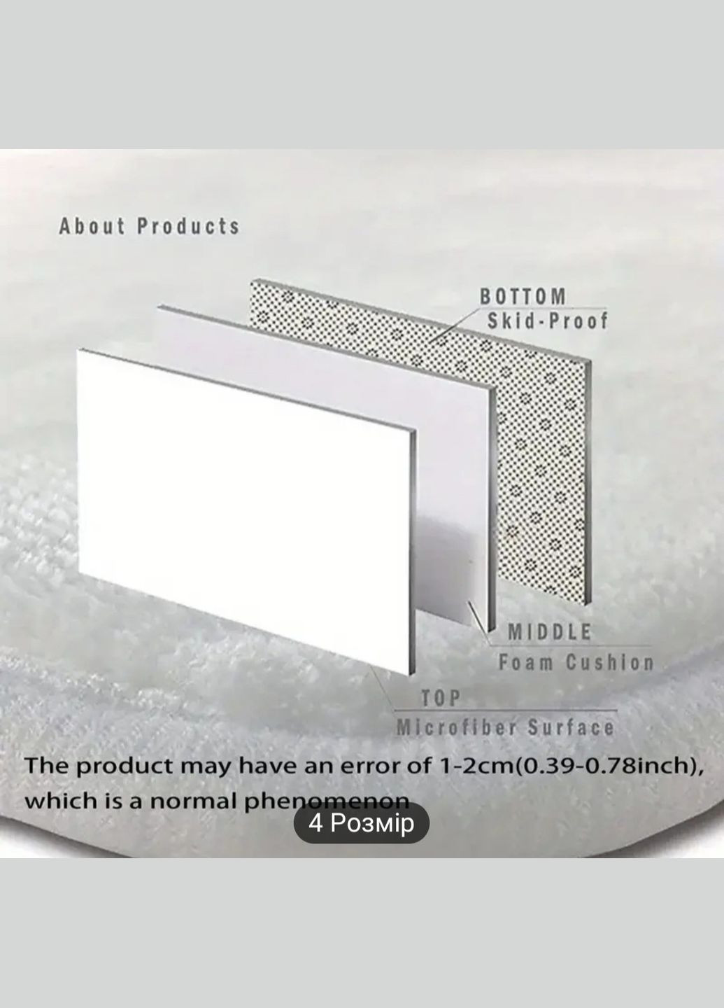 Коврик с Пасхальным принтом 50х80 см China (345751057)