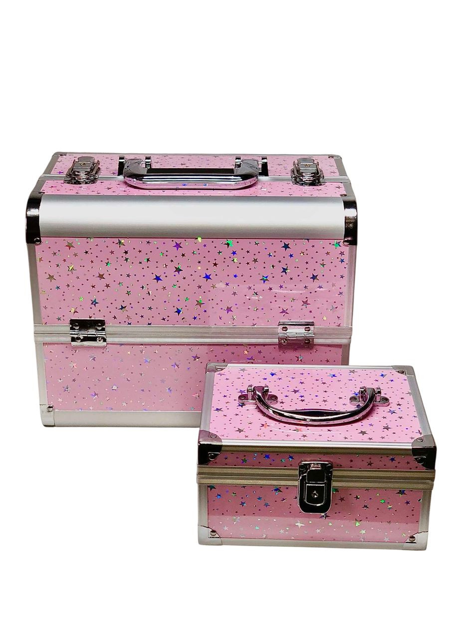 Чемодан майстра 2в1: великий кейс з 2 поличками та маленький сундучок Global Fashion (358202249)