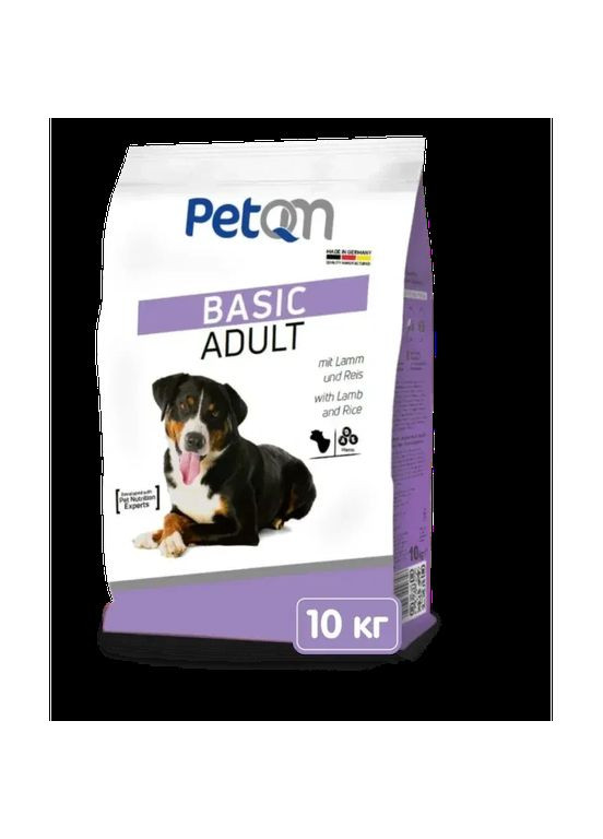 Dogs Basic with Lamb & Rice 10 kg сухий корм для собак з ягням та рисом PetQM (356568054)