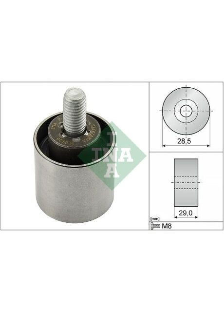 Ролик натяжной ремня ГРМ 532 0661 10 Ina (339639105)