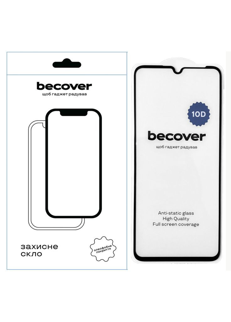 Скло захисне (m408962) BeCover Realme Note 50 10D Black (367072771)