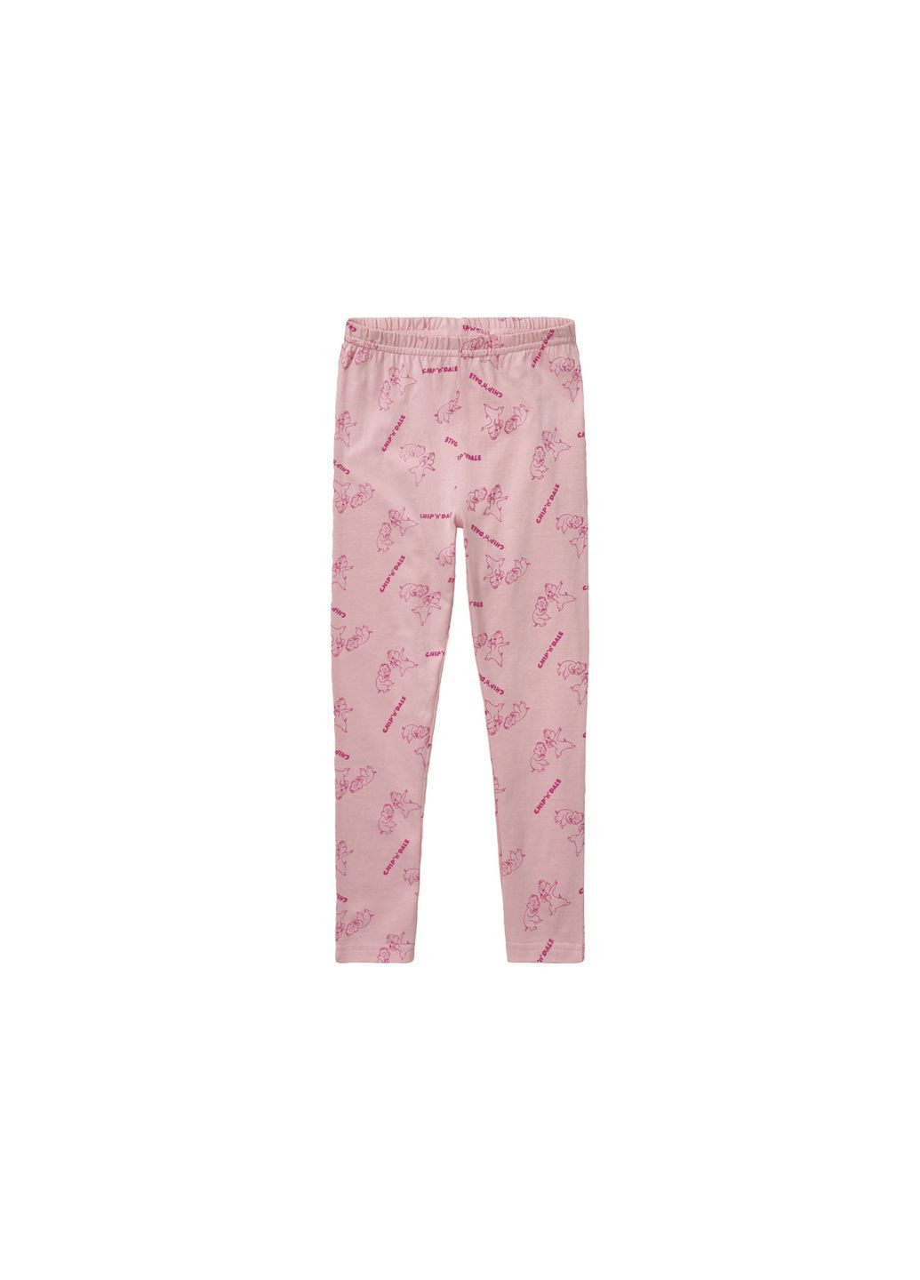 Розовая всесезон пижама для девочки лонгслив + брюки Pepperts