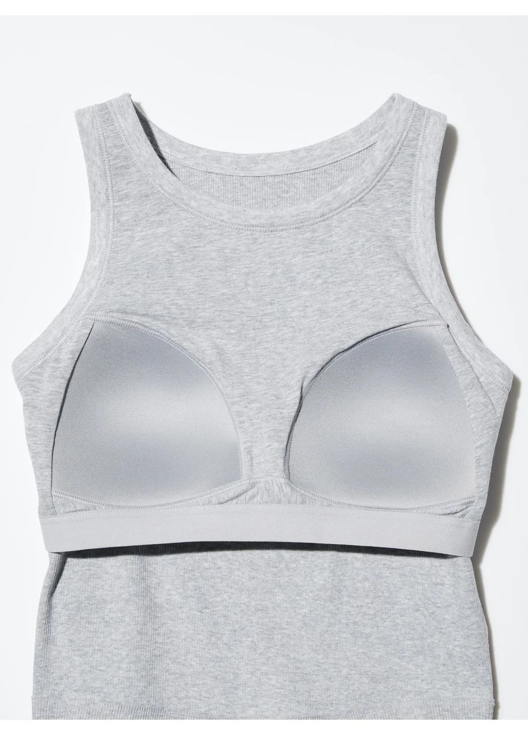 Топ в рубчик з чашками Uniqlo (389066658)