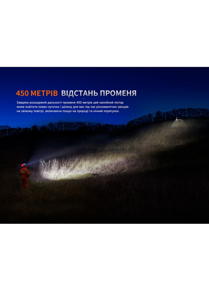 Ліхтар налобний HP35R SAR з вогнетривкою пов'язкою Fenix (353505262)