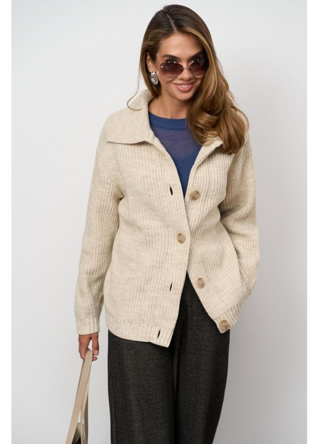 Бежевый демисезонный кардиган Triko Bakh