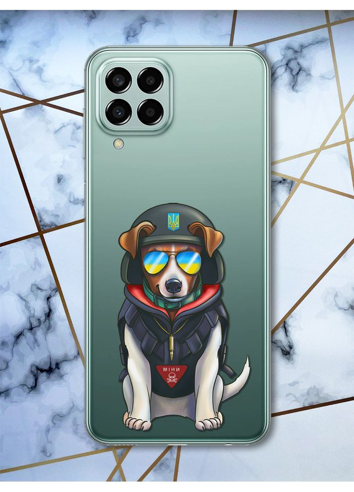 Прозорий чохол на Samsung Galaxy M33 5G Пес Патрон (патріотичний принт 4) Creative (359481768)
