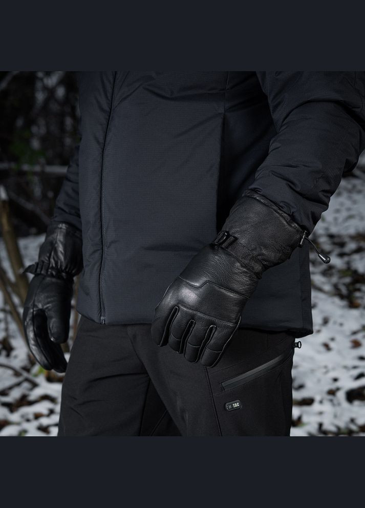 Перчатки зимние кожаные Black M-TAC (315146905)