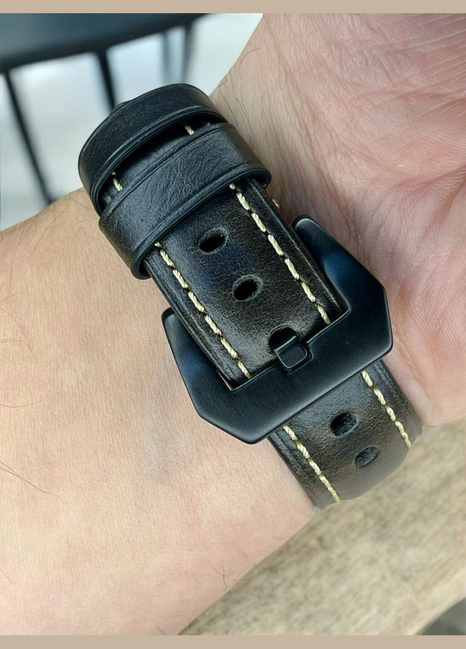 Кожаный ремешок F001 Black buckle для часов Xiaomi Redmi Watch 5 Active / 5 Lite – Dark Brown Primolux (334343786)