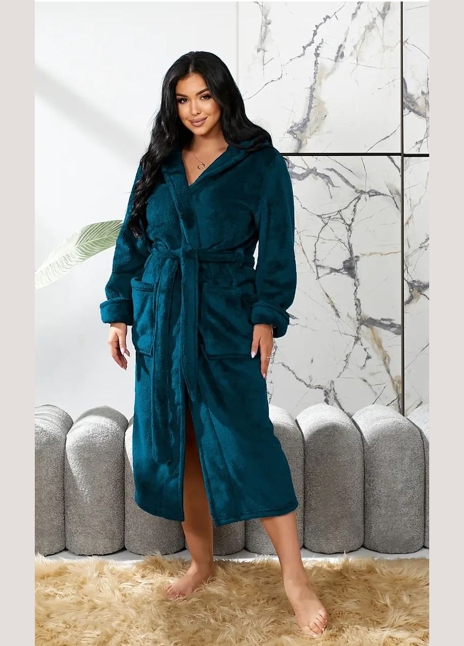 Халат махровий жіночий довгий, теплий, батал No Brand халат (302899514)