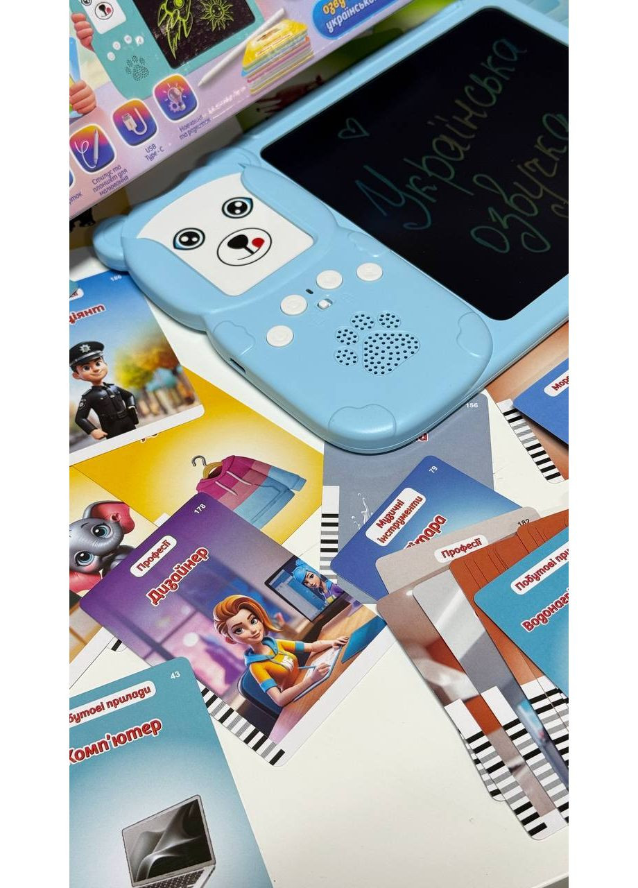 Учебный картридер Всезнайко 94930 Украинская озвучка,112 карты, 224 изображения WToys (356893328)