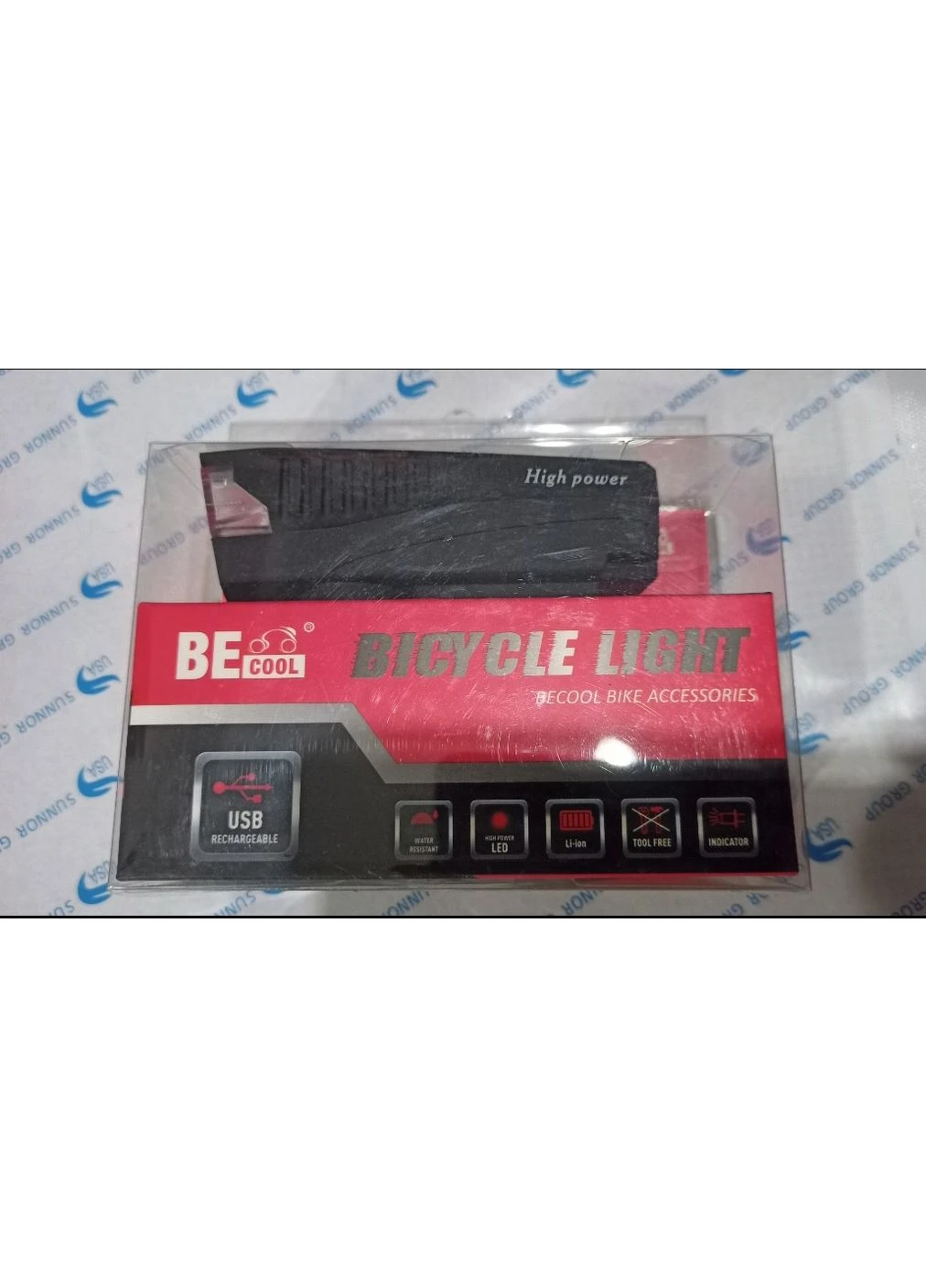 Фонарь передний BC-FL1588 350 лм LED питания Li-on 1200mAh с эл звонком USB BeCool (369781092)