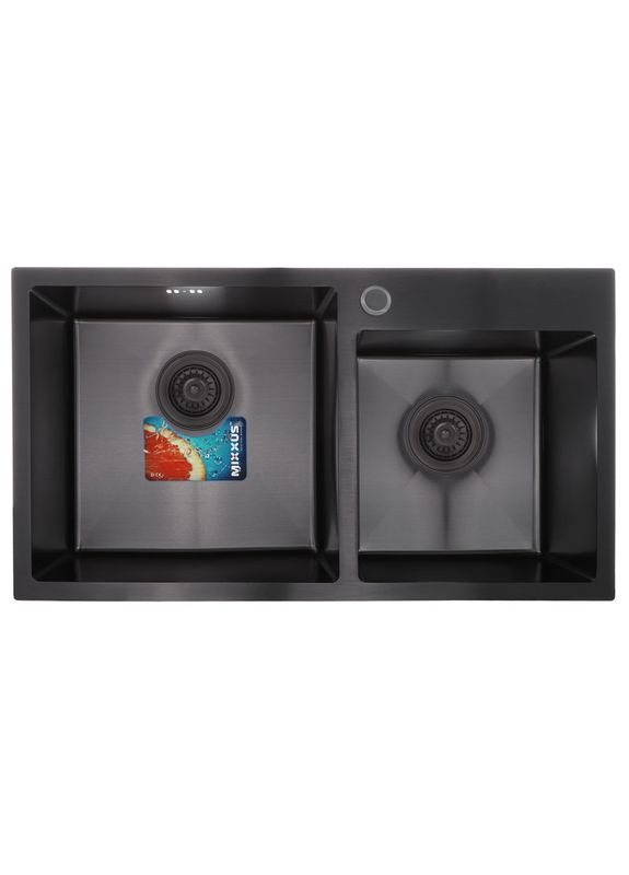 Набір SET7843D-220x1.0-PVD (мийка + змішувач + диспенсер) (MX0585) Mixxus (315152442)