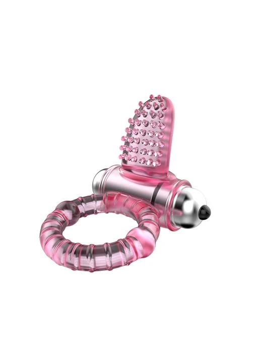 Кільце ерекційне Cook Ring 10 Functions vibe Рожеве LyBaile (282708698)