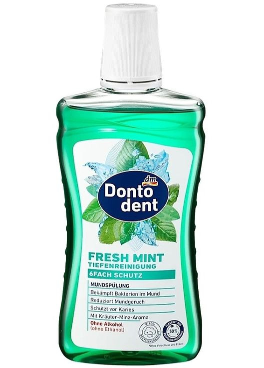Ополаскиватель для полости рта "Свежая мята" Fresh Mint 500ml (1481765-33459135) Dontodent (368648903)