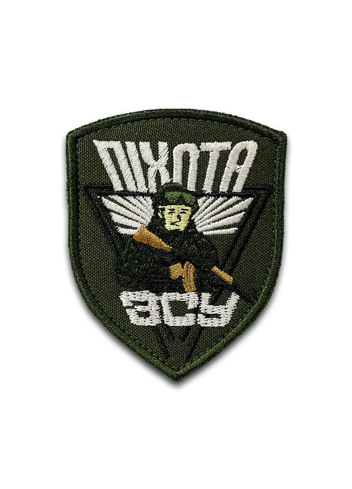 Шеврон Піхота ЗСУ (Форма щит. На липучці) Розмір 8.5x7см No Brand (369924719)