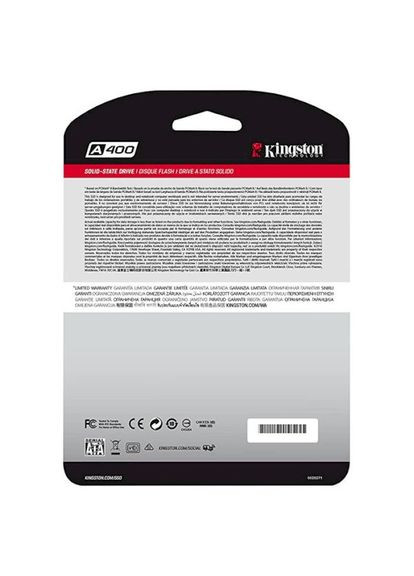 Накопитель SSD 240GB SSDNow A400 2.5" SATAIII TLC (SA400S37/240G) Kingston (332975608)