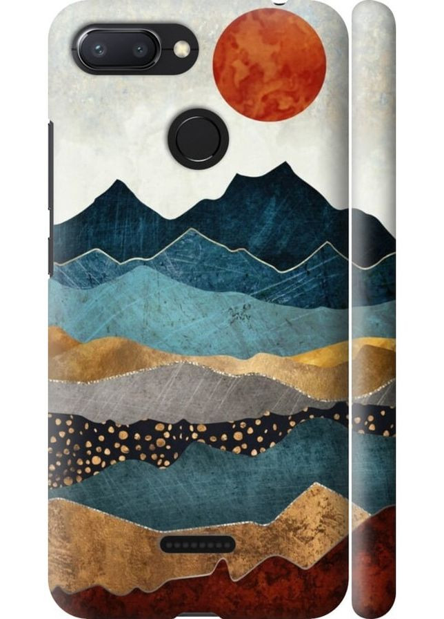 3D пластиковий матовий чохол 'Захід гори' для Endorphone Xiaomi Redmi 6 (278079268)
