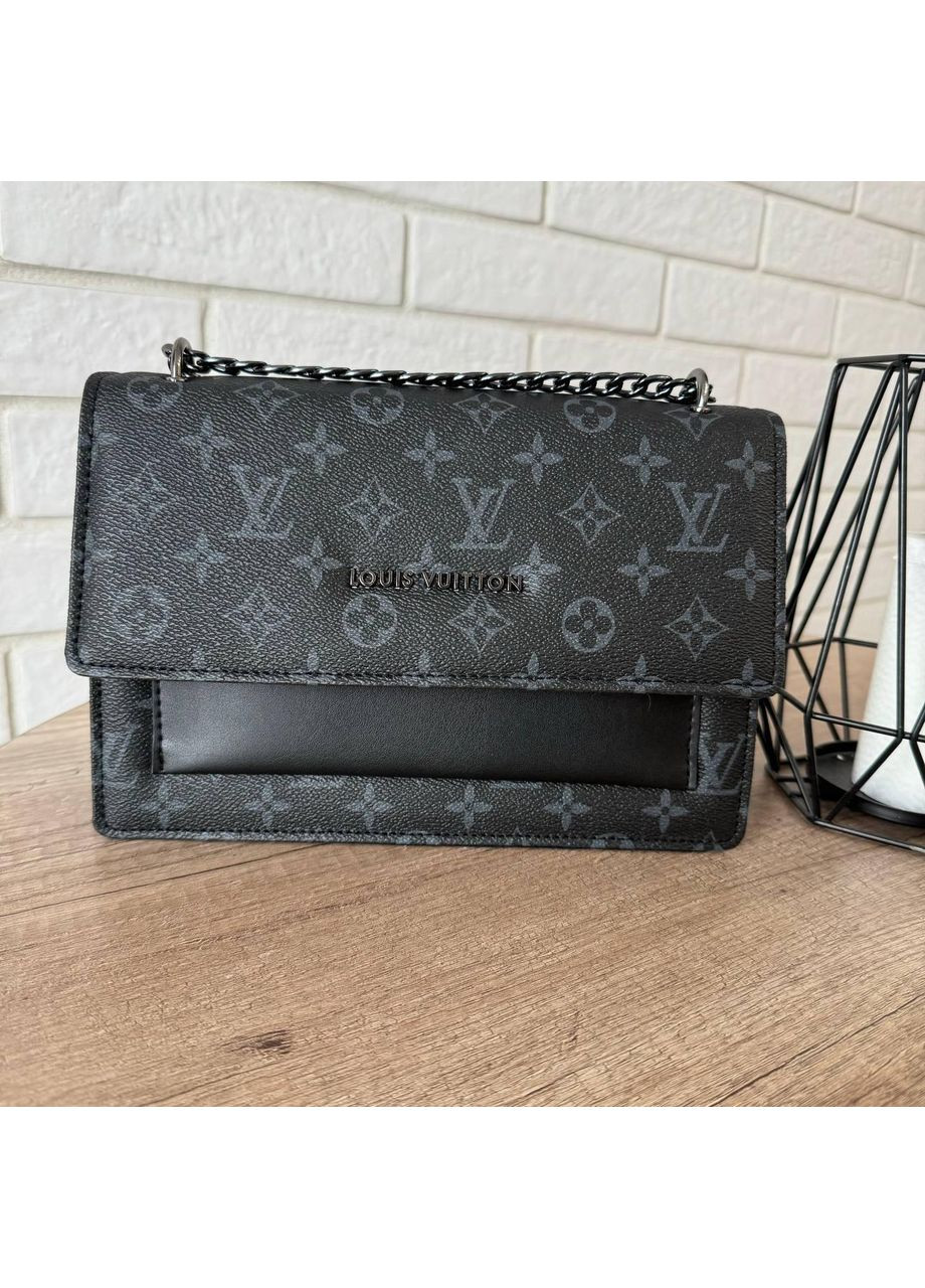 Жіноча міні сумочка клатч на плече з екошкіри чорна ProDobro (363260109)