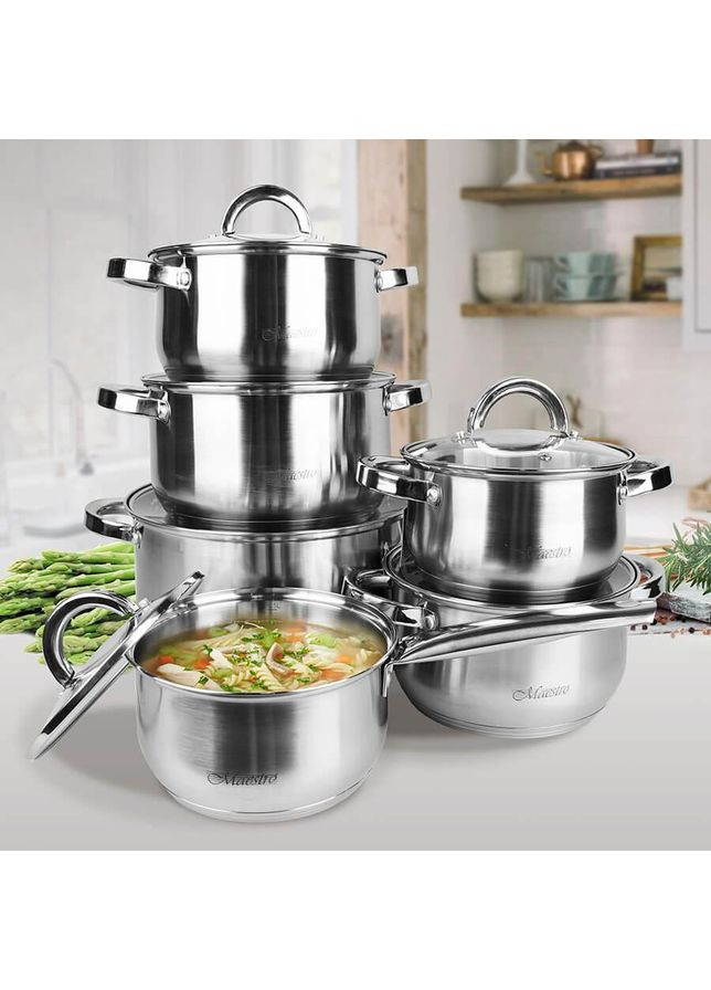 Набір посуду MR-2120-12 12 предметів Maestro (349221288)