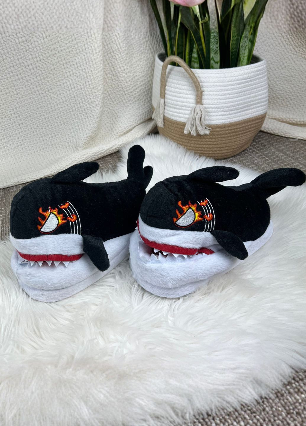 Домашние тапочки-игрушки касатка унисекс с антискользящей подошвой My Kigu (366742059)
