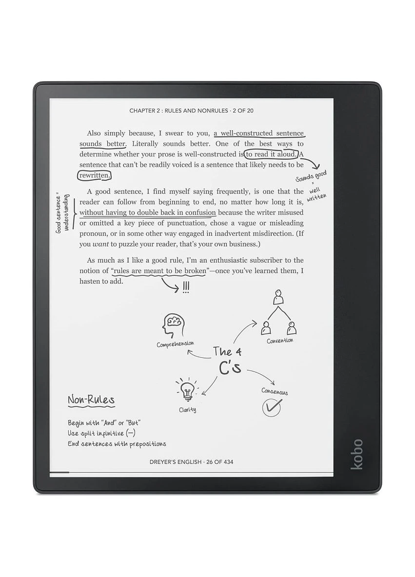 Электронная книга Elipsa Pack Black (N604-KU-BK-K-BU) [162438] KOBO (400891804)
