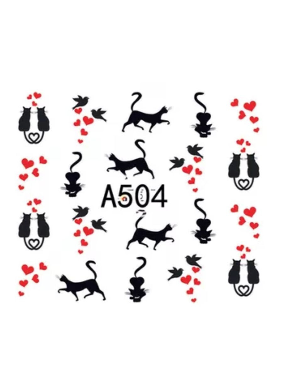 Слайдер-дизайн водные наклейки для ногтей, A504 No Brand (296664448)