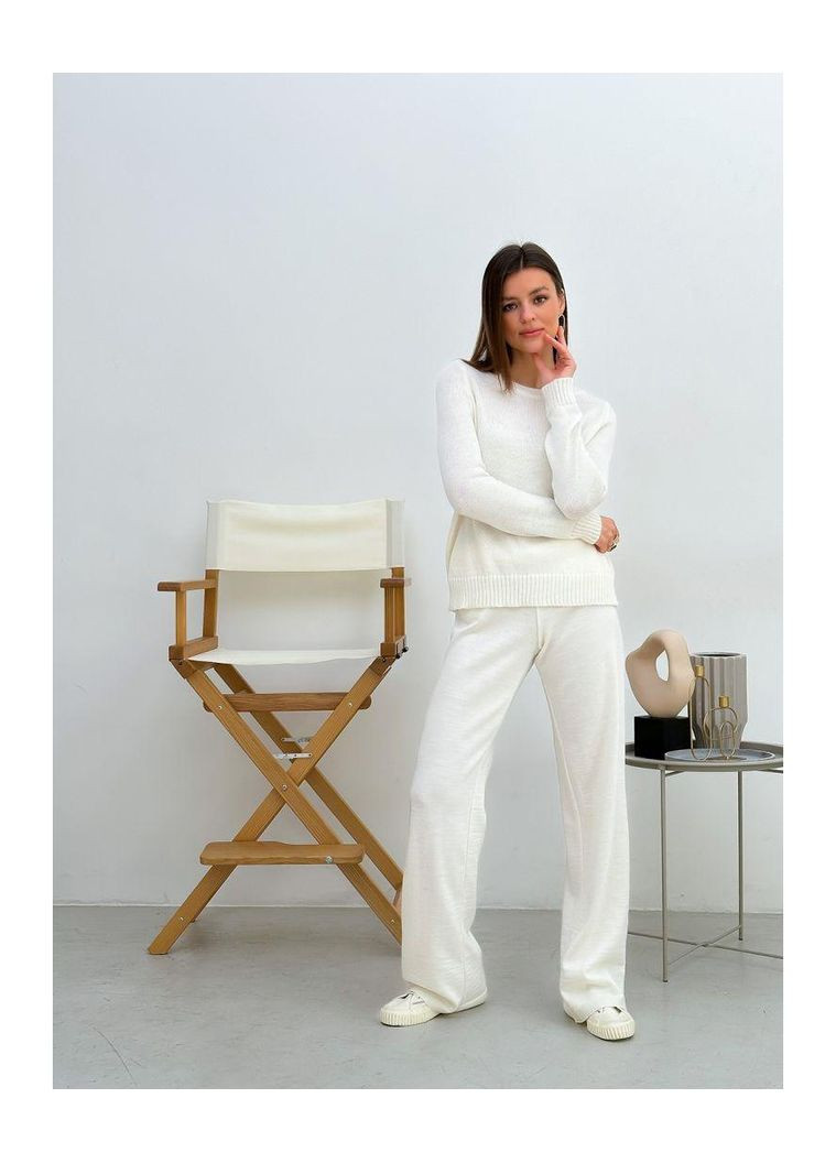 Жіночі в'язані штани джогери з високою посадкою ARTKNIT (ak28421p) Art Knit (334892822)