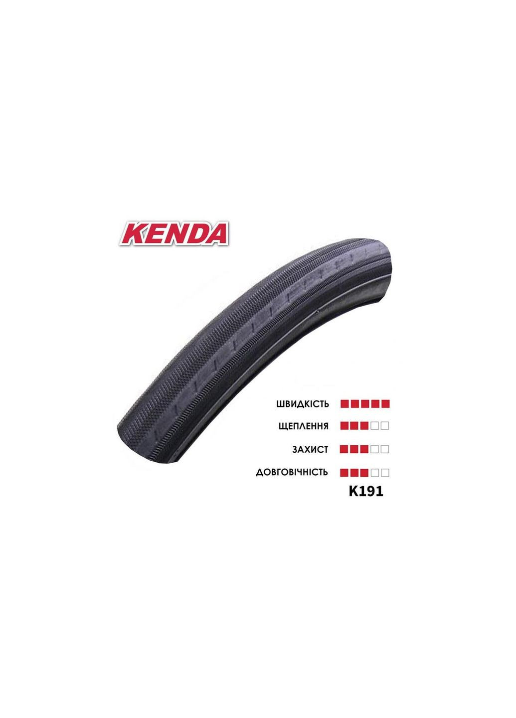 Покрышка 28" 700x23C K-191 KONCEPT, 30TPI, ROAD (Racing/Triathlon) Kenda (369139727)