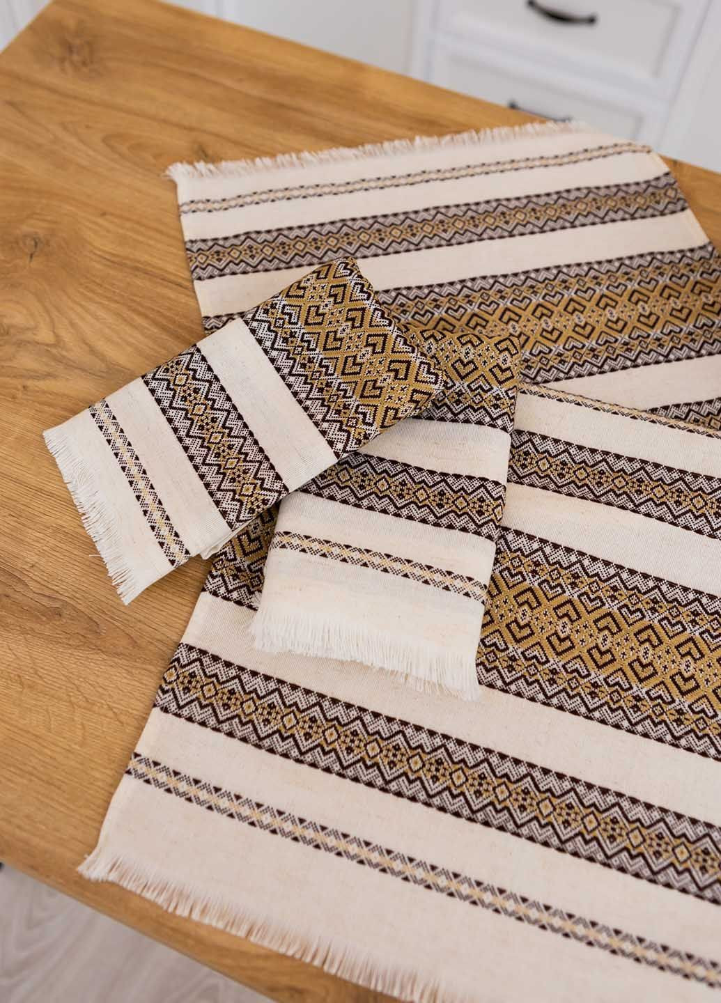 Рушник вишитий з українським орнаментом 75х35см (кет1435) Homedec орнамент комбінований