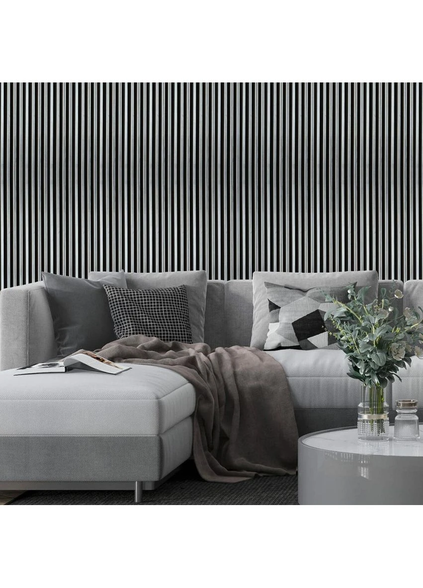 Рейка декоративная PS 2900х120х12мм с серебром SW-00002133 Sticker Wall (402630298)