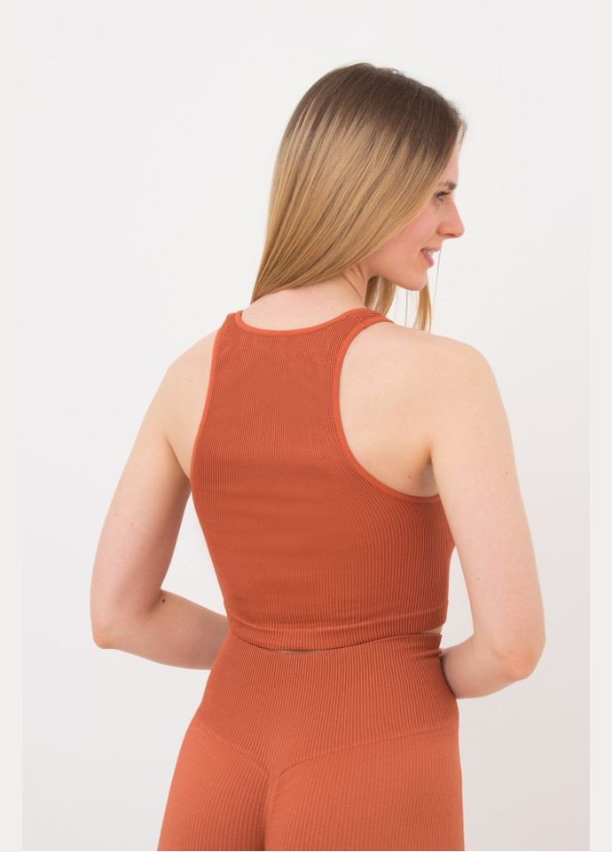 Топ жіночій безшовний на широких бретелях в рубчик Giulia HALTER TOP RIB (301384749)