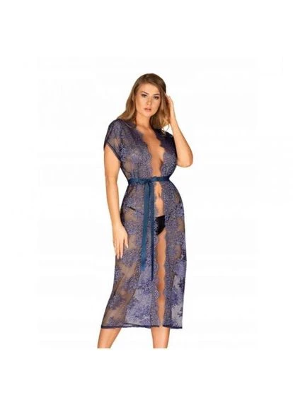 Кружевной халат FLOWLACE PEIGNOIR Obsessive (347280129)