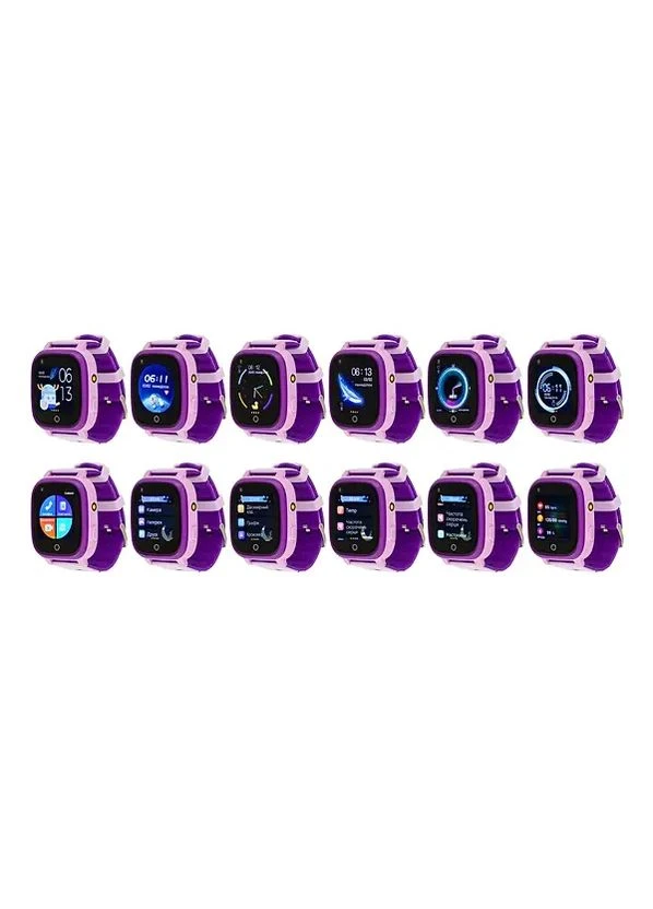 Детские смарт-часы GO005 4G WIFI Thermometer Purple Amigo (360424256)