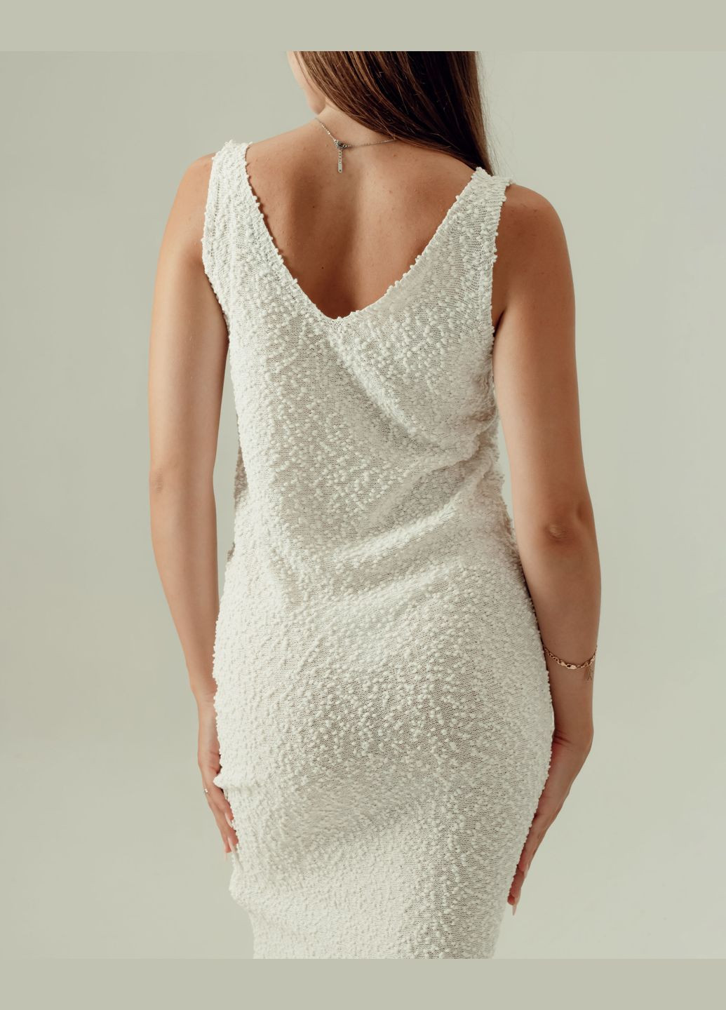 Молочна кежуал сукня жіноча довга Dilvin