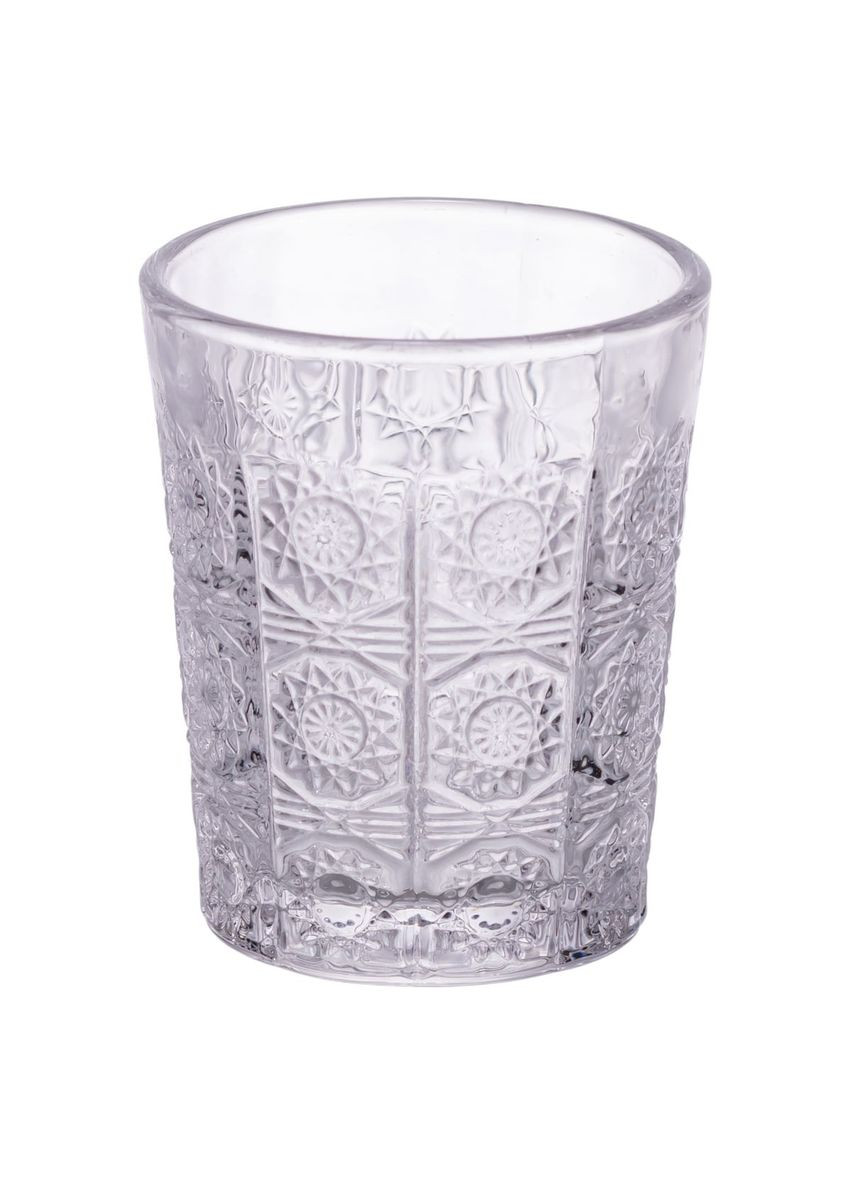 Набір скляних стаканів 6 шт по 50 мл з візерунком, прозорі HP-19-132 Jooki (358706699)