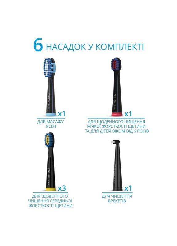 Электрическая зубная щетка Travel PC-080 Black PECHAM (370616378)
